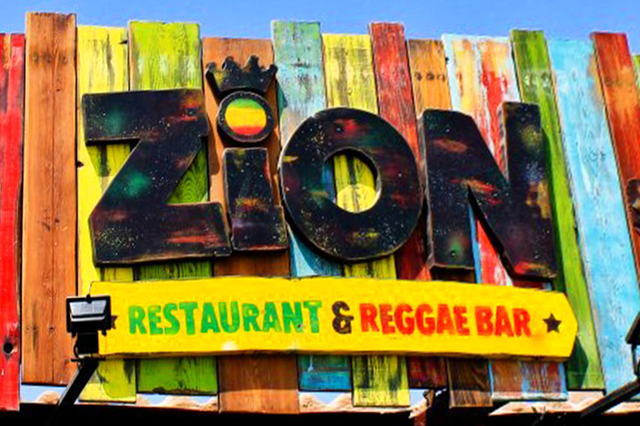 Zion reggae bar logo