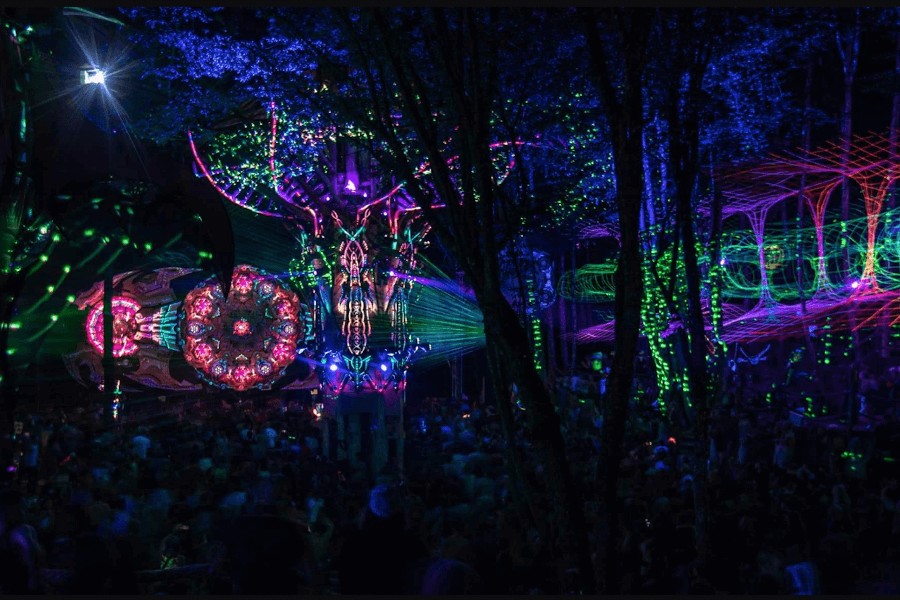 MoDem Festival at night