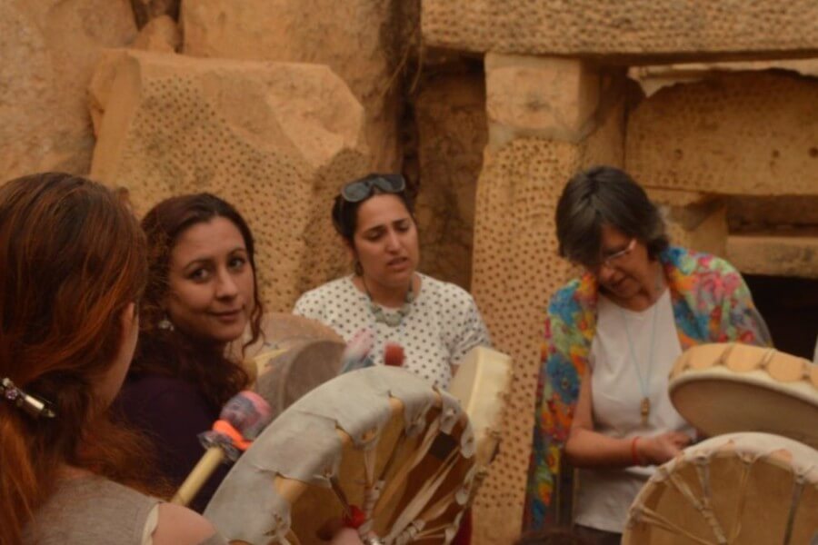 Ceremony at ancient Maltese temples