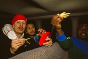 Prof on an apparent Micky D's run