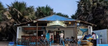 Beach bar in The Gambia