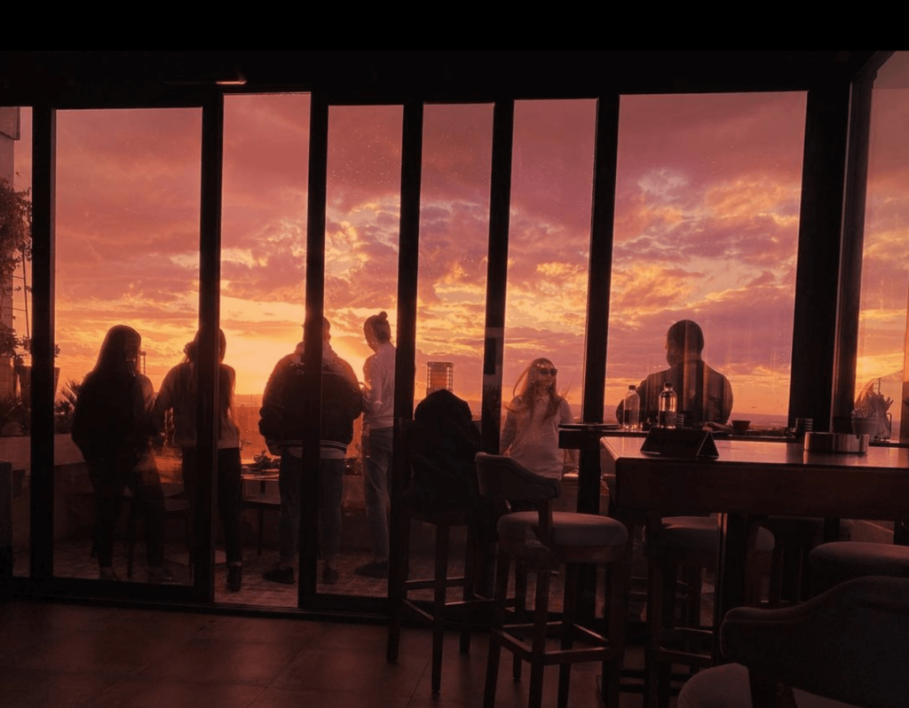 Mars Lounge looking out on the terrace
