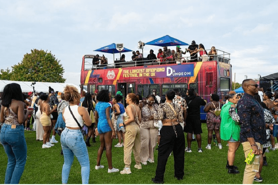 AMA Fest bus on site