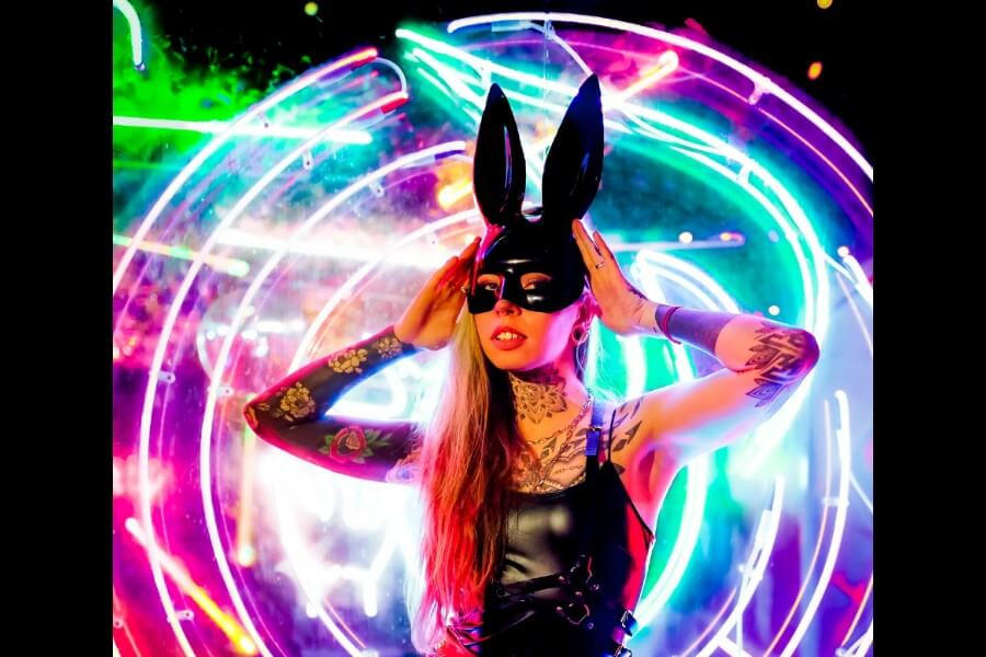 psychedelic bunny