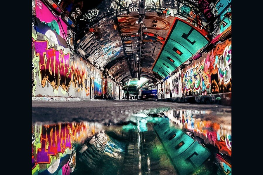 Street tunnel in London by Tunde Valiszka