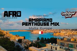 view of grand harbor overlayed with title amapiano penthouse mix