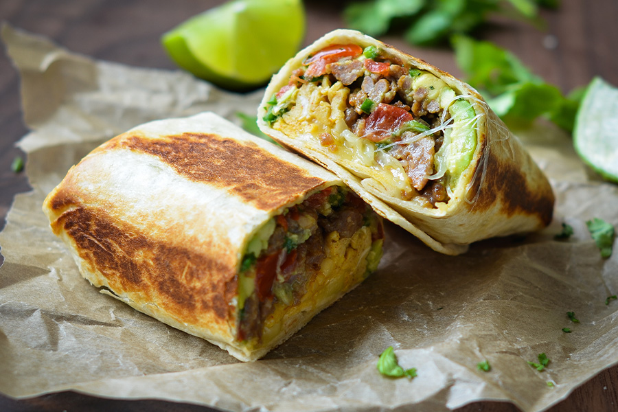 The Breakfast Burrito, a pick me up for those on the go