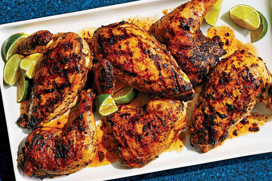 Jerk Chicken, a fiery and flavorful hangover dish from Jamaica