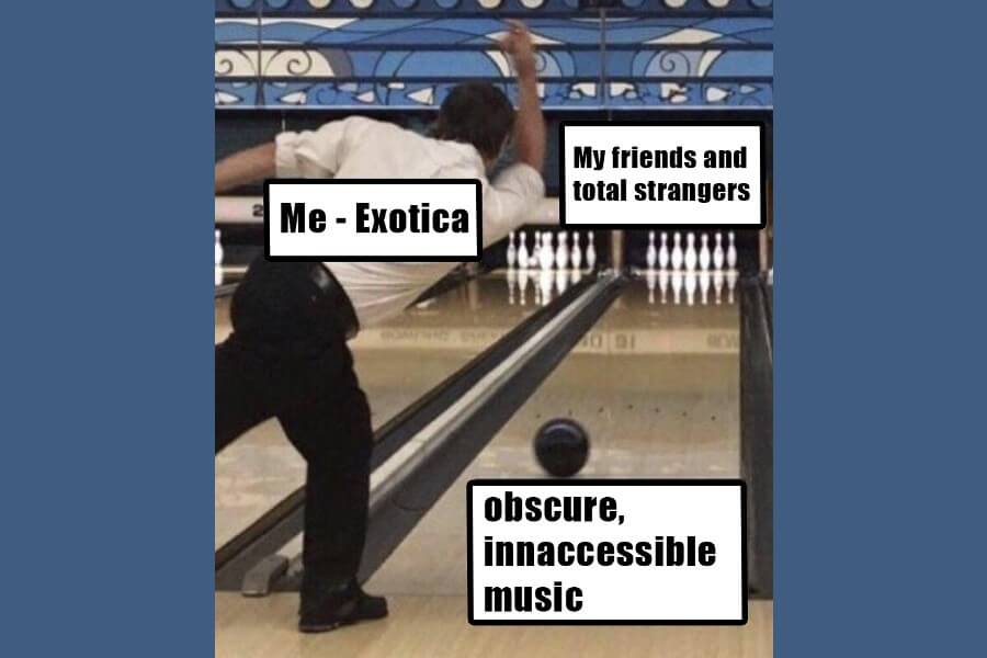 A meme of a guy bowling