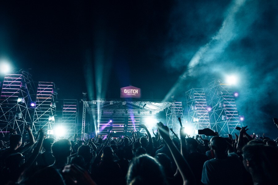 the main stage of glitch festival