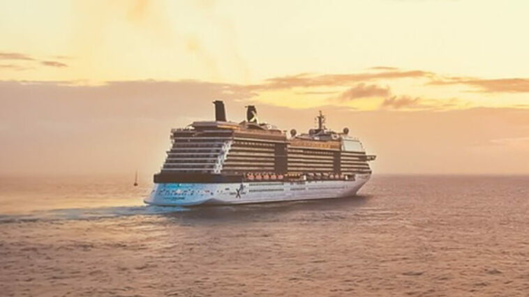 a cruise ship at sea