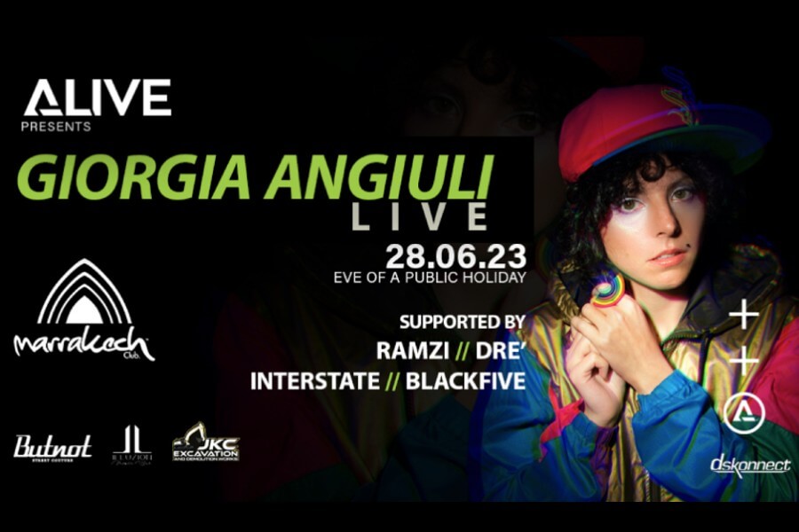 Giorgia Angiuli event poster by alive