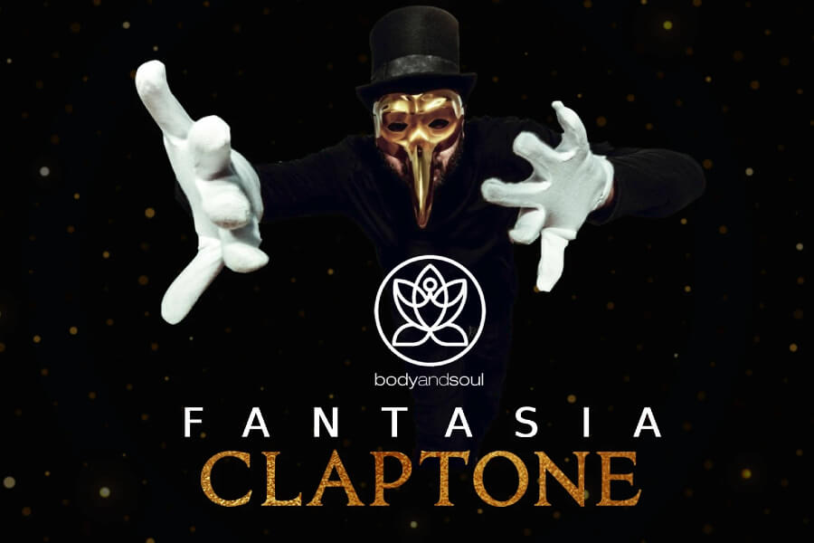 poster of Claptone playing Fantasia