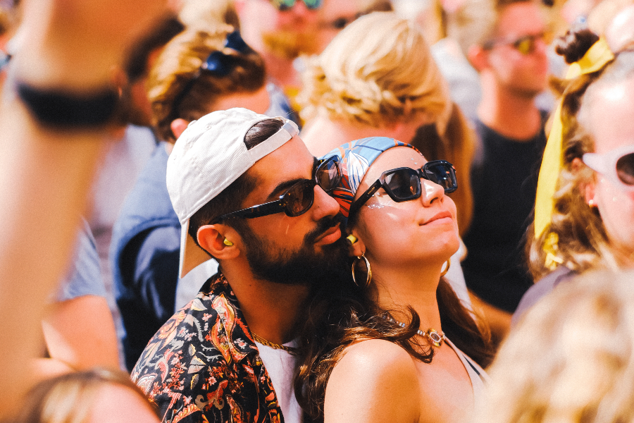 A couple at Paradise City Festival