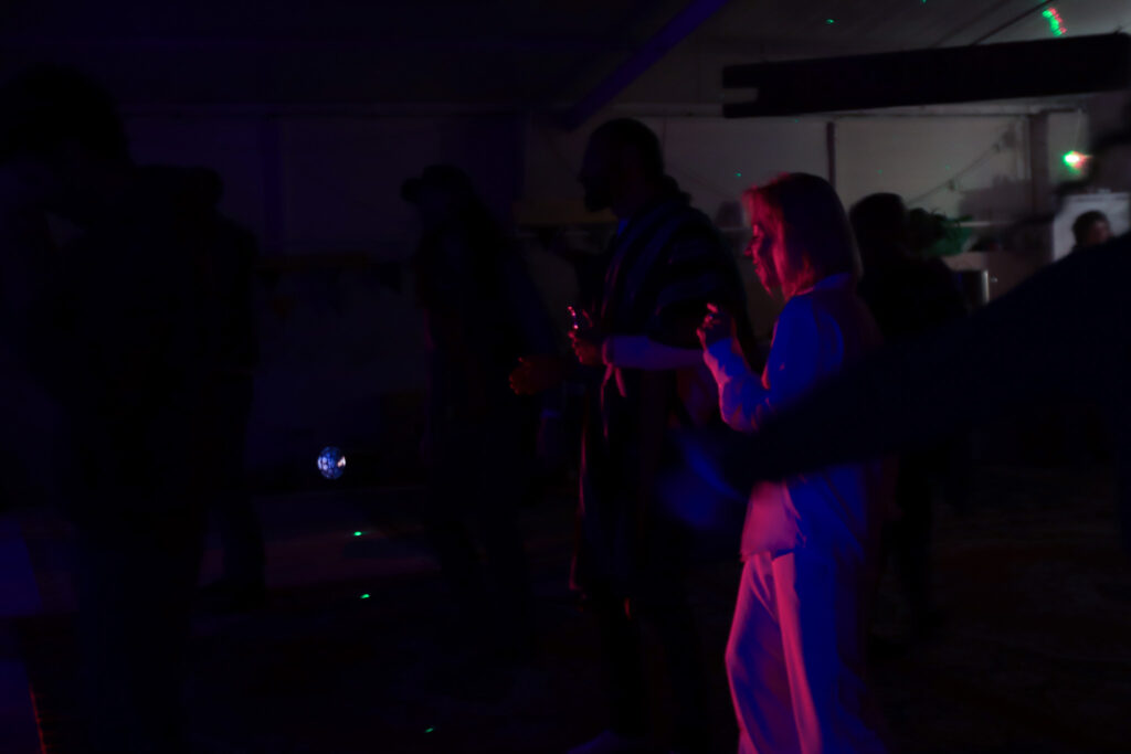 Letting loose on the dancefloor