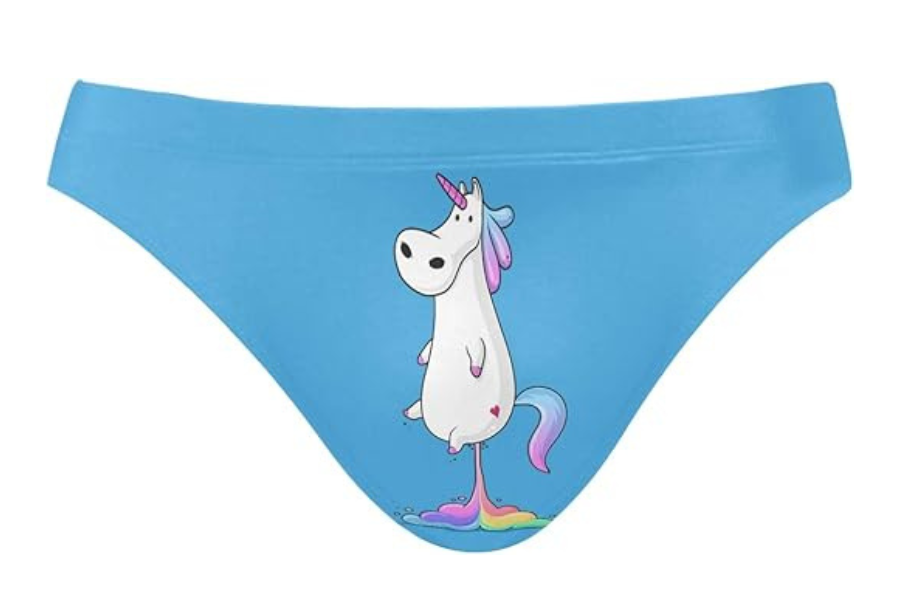 farting unicorn swimwear