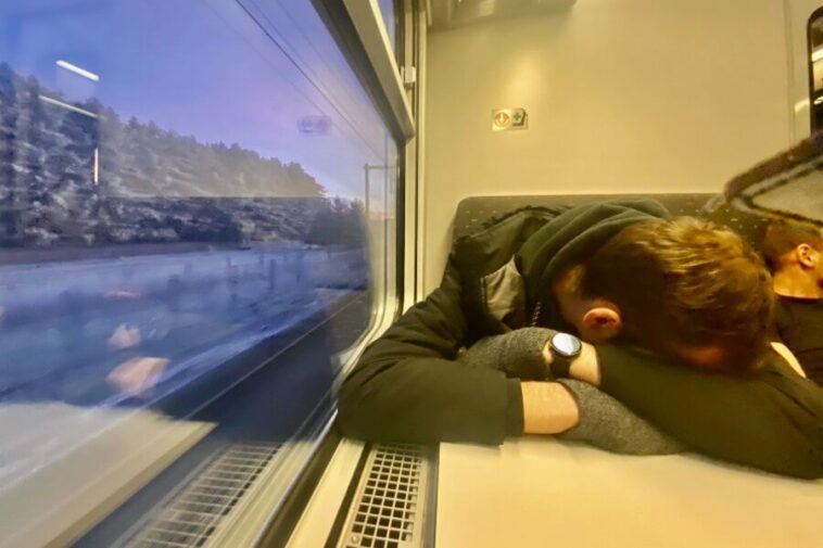 pre rave anxiety on the train