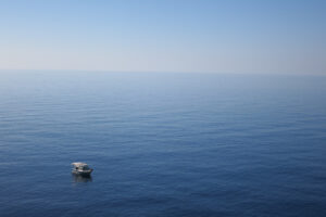 boat in the middle of the sea