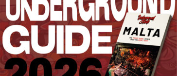 The Underground Guide Malta 2026 with an image of the guide