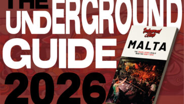 The Underground Guide Malta 2026 with an image of the guide